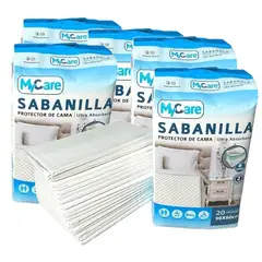 GENERICO - 100 Sabanillas Protectores de Cama MyCare - 90x60 cm