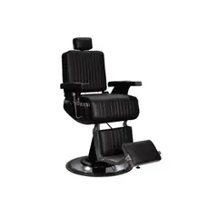 COMPRASMART CHILE - Sillón de Barbería Lincoln Negro Moderno para Barberías