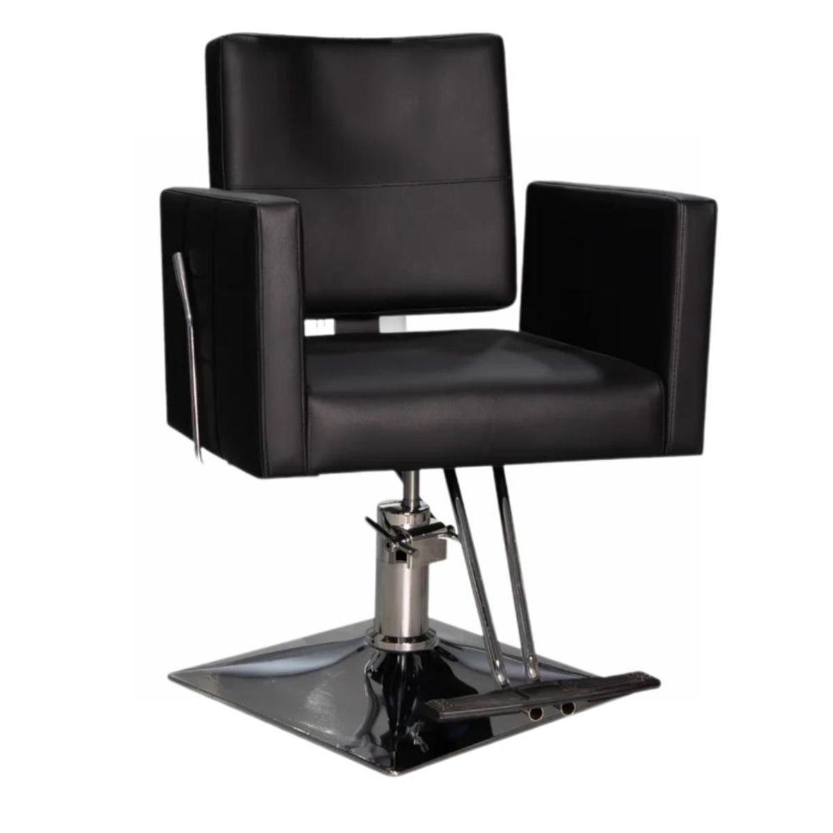 COMPRASMART CHILE - Sillón de Barbería Traditional Reclinable Negro
