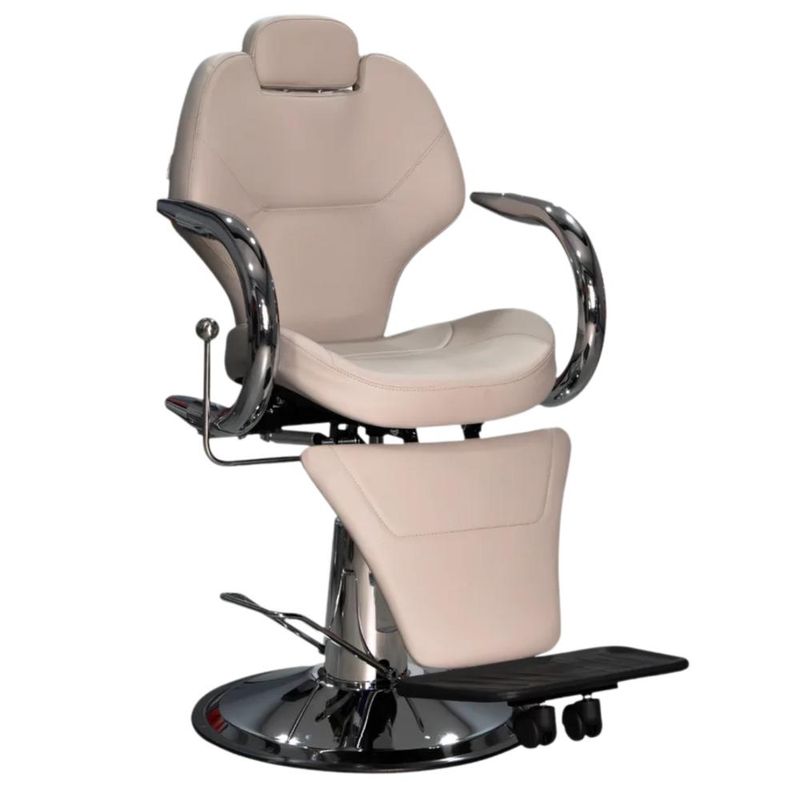 COMPRASMART CHILE - Sillón de Barbero Bling XL Gray Reclinable e Hidráulico