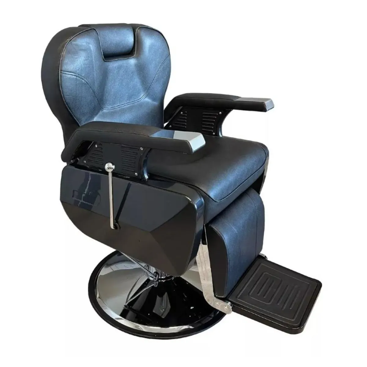 COMPRASMART CHILE - Sillón Barber Aviador XL Premium Negro Confort y Estilo