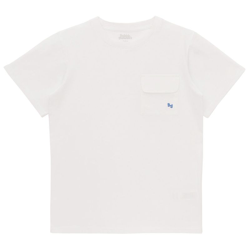 BUBBLE GUMMERS - Polera Manga Corta Niño Bubblegummers Castaño Blanco Teens
