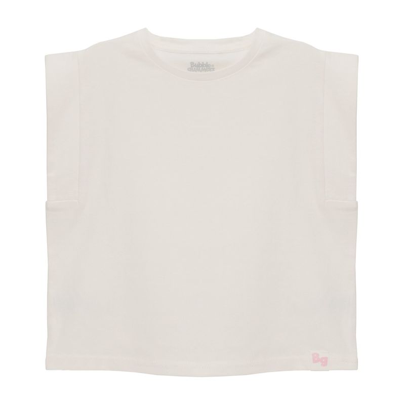 BUBBLE GUMMERS - Polera Manga Corta Niña Bubblegummers Issis Crema