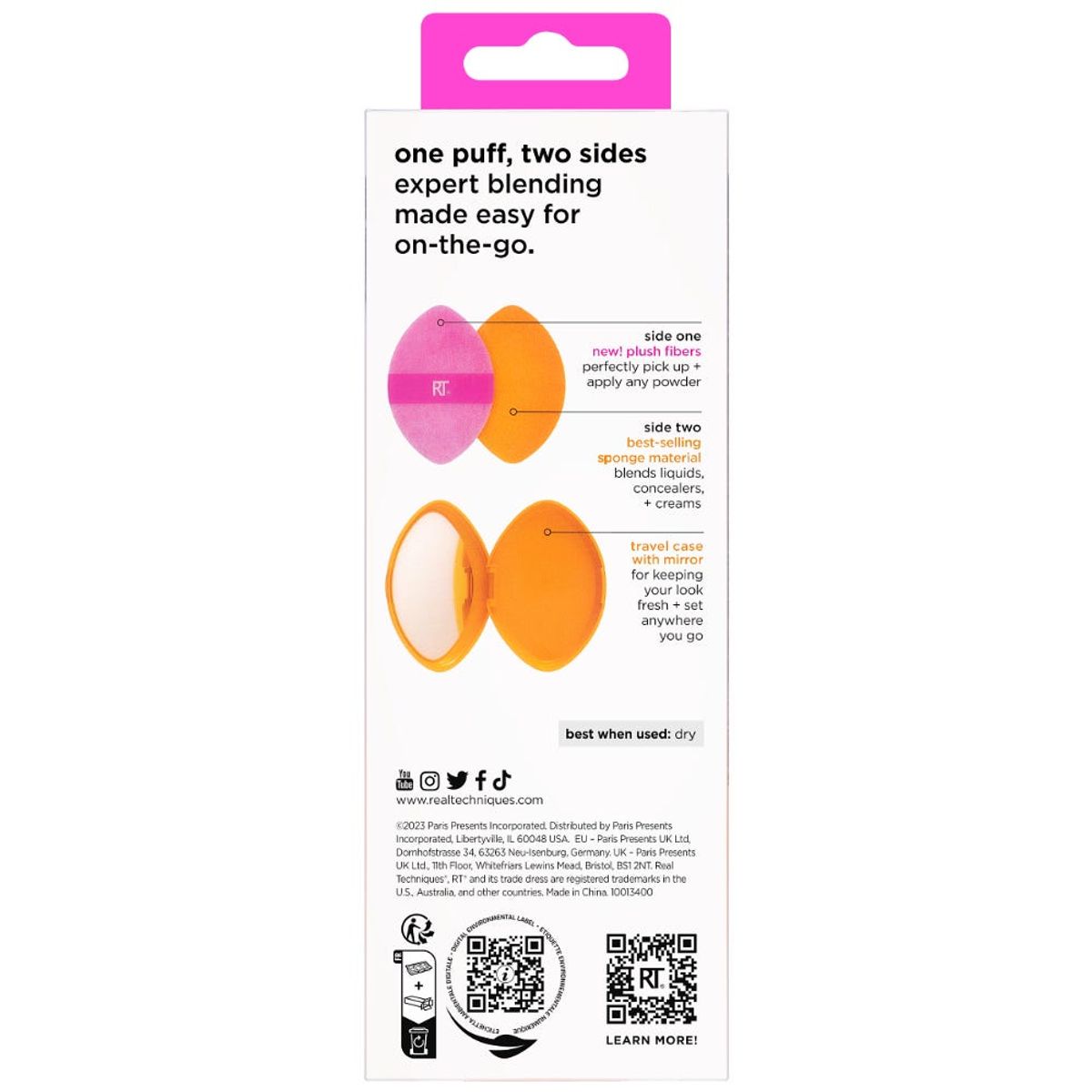 REAL TECHNIQUES - Almohadilla Miracle Powder + Estuche