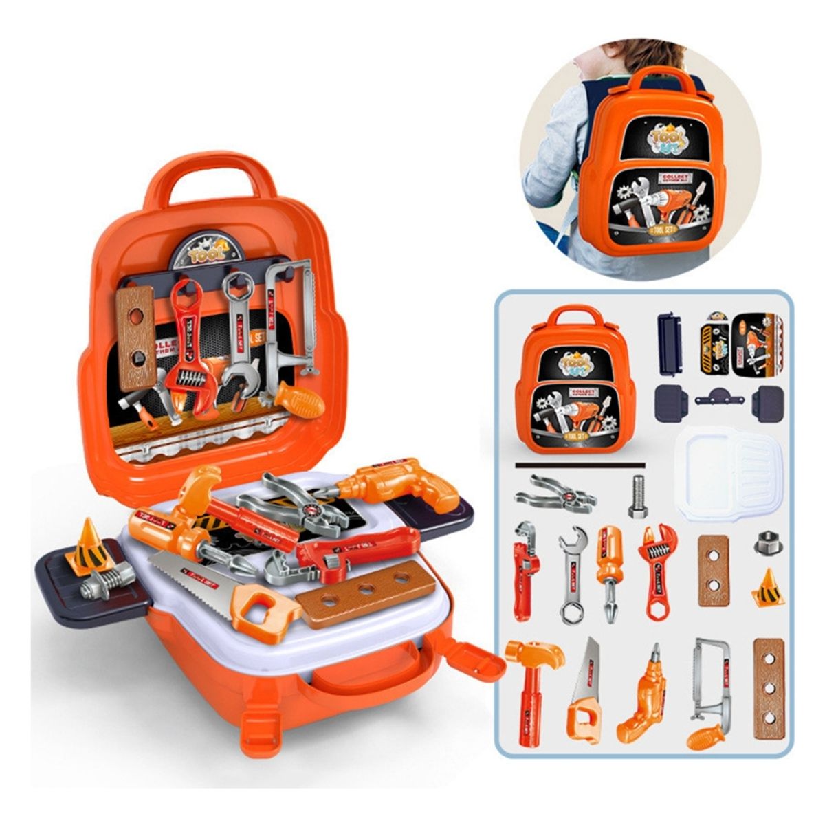 MDC - Set Herramientas Para Niños Juguete Maleta
