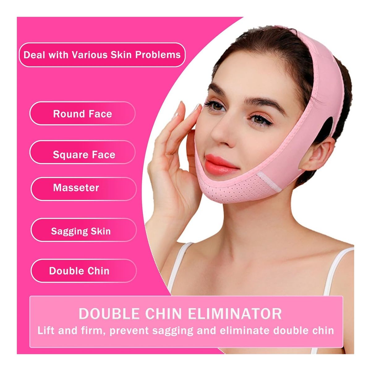 ATURE - V-face Vendaje Adelgazante Facial Papada Evita La Flacidez