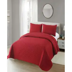 GENERICO - CUBRECAMA COLCHAS QUILT DE VERANO KING BURDEO