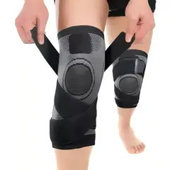 GENERICO - Talla M 1 Par De Rodilleras De Compresion Alivia El Dolo De Rodilla Y Articulaciones