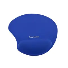 TECMASTER - Mouse Pad con Almohadilla Gel Antideslizante Azul