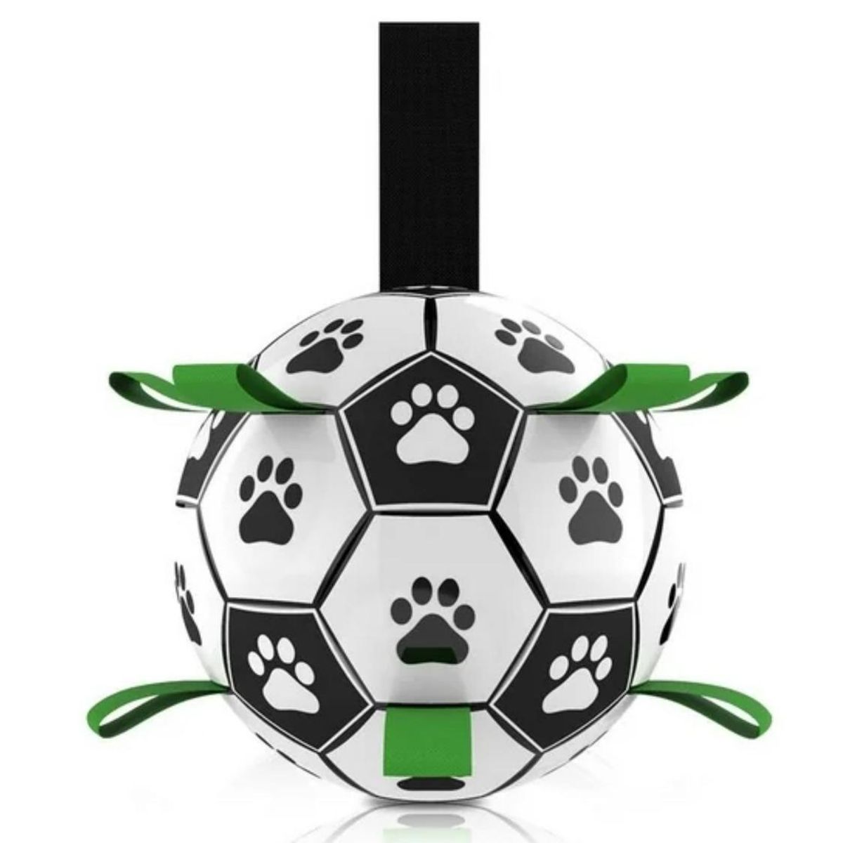 GENERICO - Juguete Pelota con tiras para perros + bombin 18cm - Rojo - 18cm