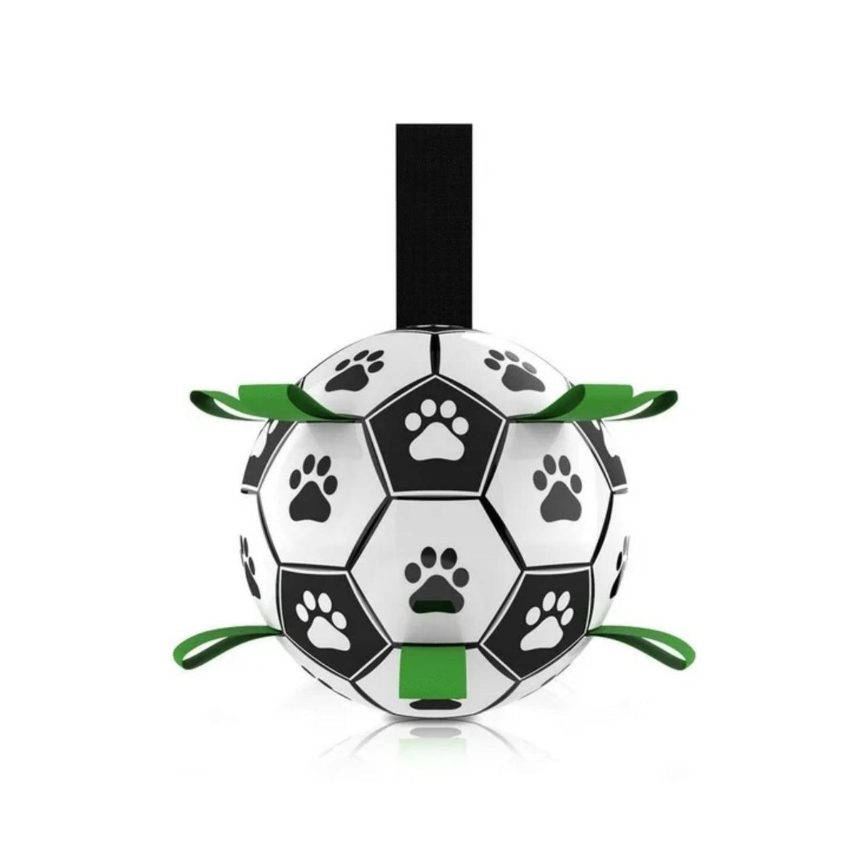 GENERICO - Juguete Pelota con tiras para perros + bombin 18cm - Rojo - 18cm