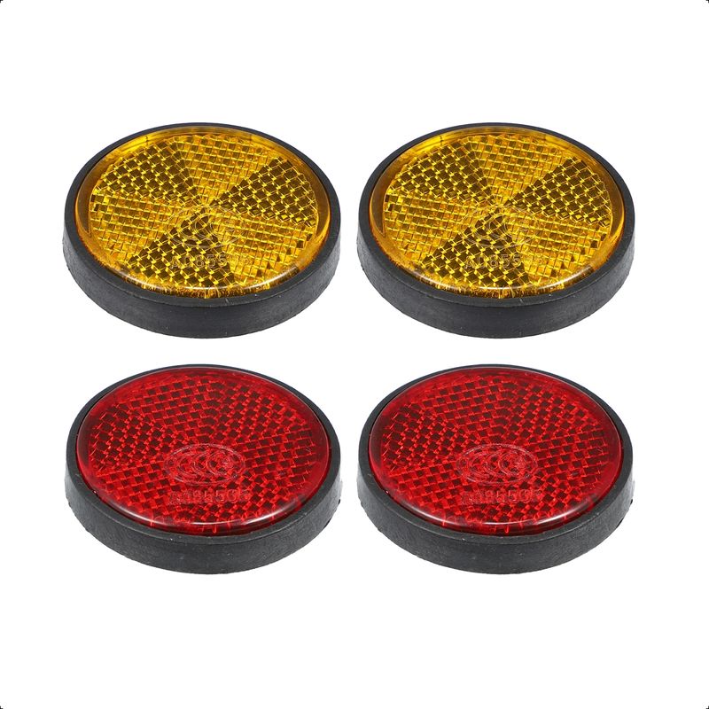 GENERICO - Kit Reflectantes Redondos Reglamentarios Rev Técnica