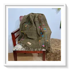 GENERICO - Piecera Patagónica Tenca - Tejida en Telar Lana de Oveja 100% Natural