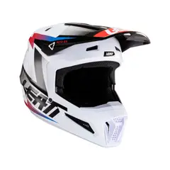 LEATT - Casco Moto 2.5 V24 Blanco Negro M 57-58cm