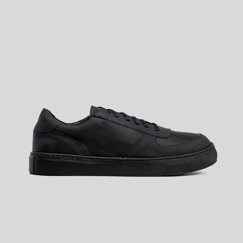 TRAUKO - Zapatilla  Hombre Cuero  Negro Trauko Brooklyn