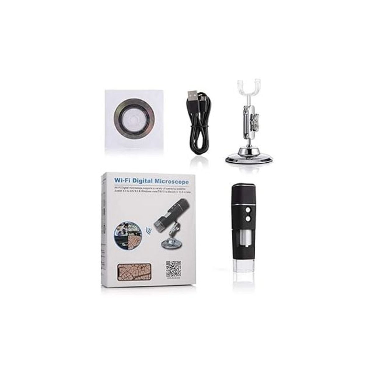 GENERICO - Microscopio Digital USB 8 Luces LED 1000X