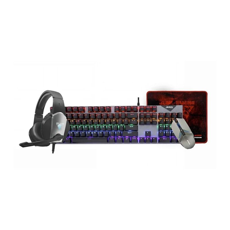 OEM - Kit Gamer 4 en 1 Jedel CP-05 Con Teclado Mecánico Sw Azul