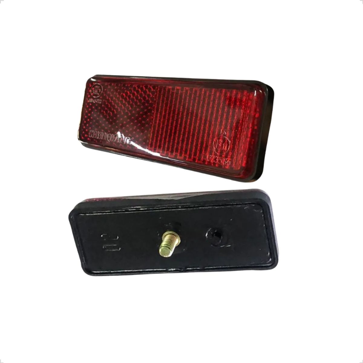 GENERICO - Reflectante Rectangular Rojo Reglamentario Revisión Técnica