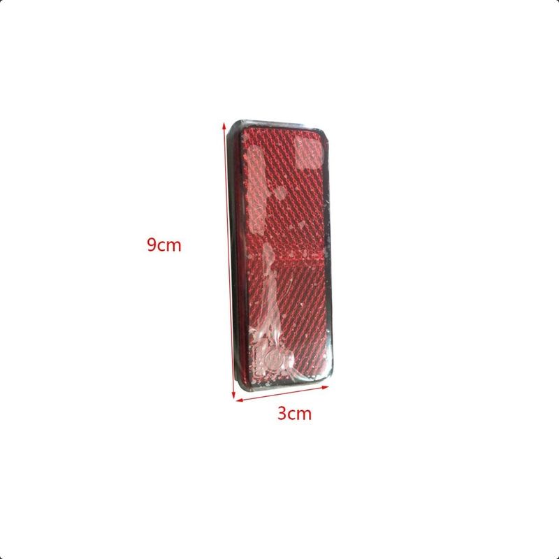 GENERICO - Reflectante Rectangular Rojo Reglamentario Revisión Técnica