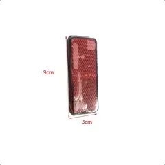 GENERICO - Reflectante Rectangular Rojo Reglamentario Revisión Técnica