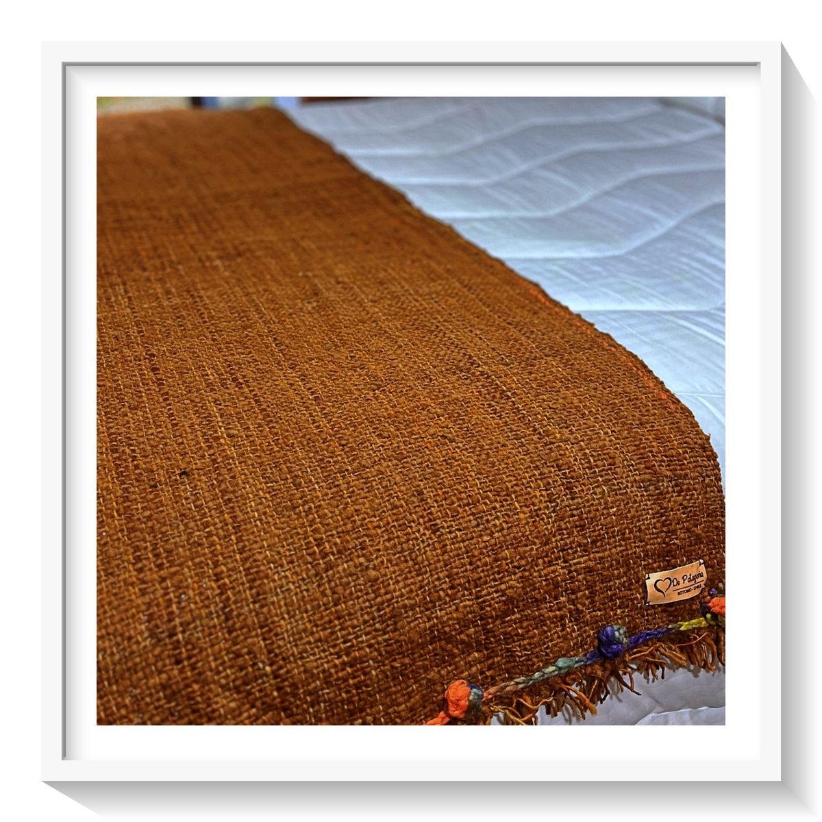 GENERICO - Piecera Patagónica Jilguero - Tejida en Telar Lana de Oveja 100% Natural