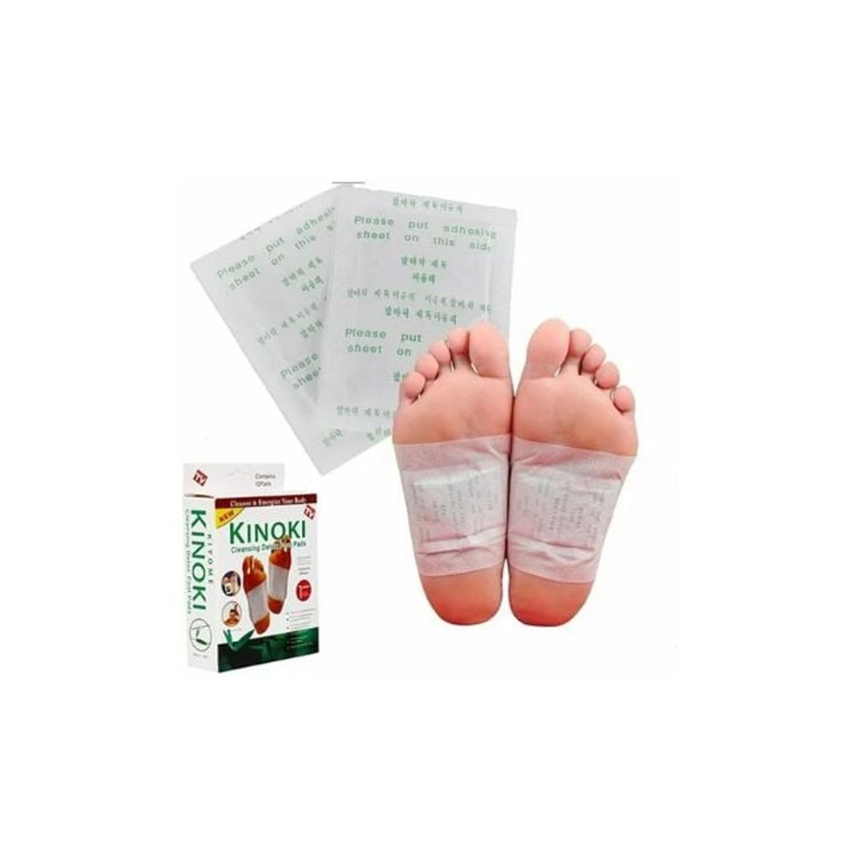 GENERICO - 100Unid Parches a Base De Hierbas Naturales Para Pies