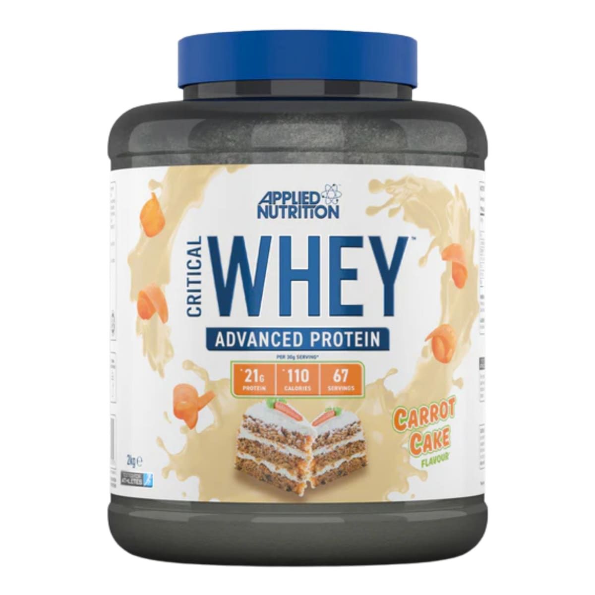 APPLIED NUTRITION - Critical Whey Applied Nutrition 5 Libras 67 Servicios. CARROT CAKE.