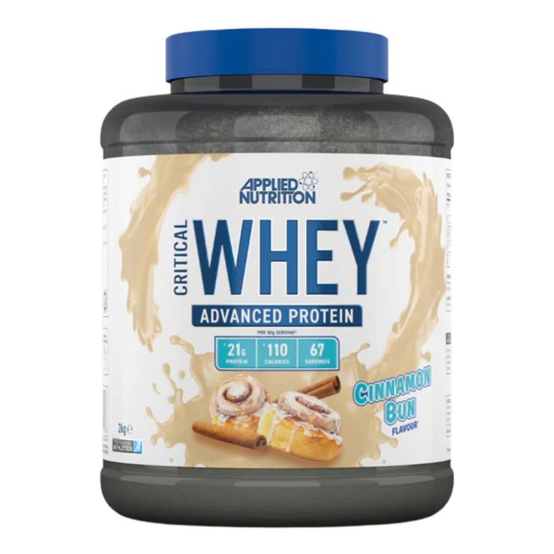 APPLIED NUTRITION - Critical Whey Applied Nutrition 5 Libras 67 Servicios. CINNAMON BUN.