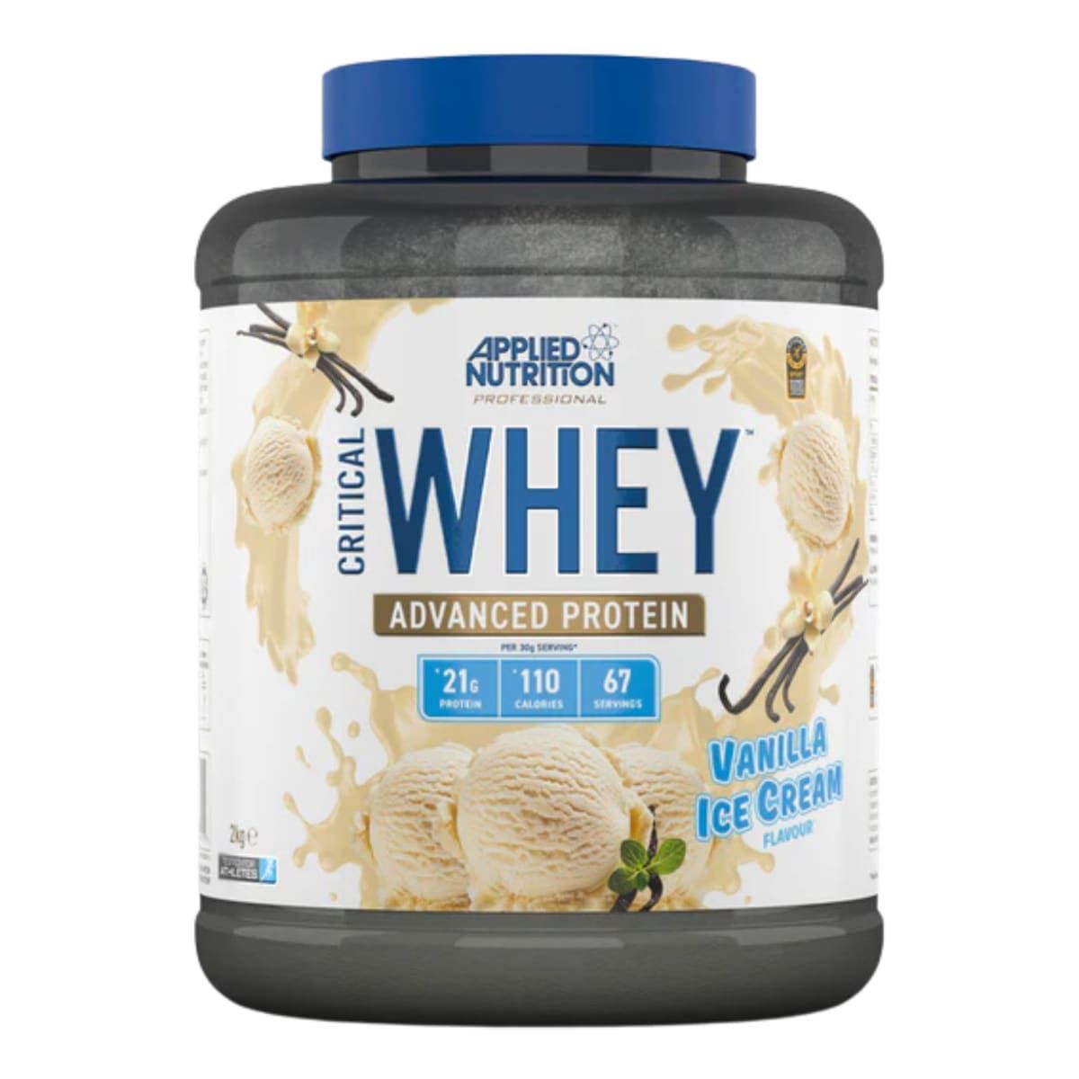 APPLIED NUTRITION - Critical Whey Applied Nutrition 5 Libras 67 Servicios. VAINILLA.