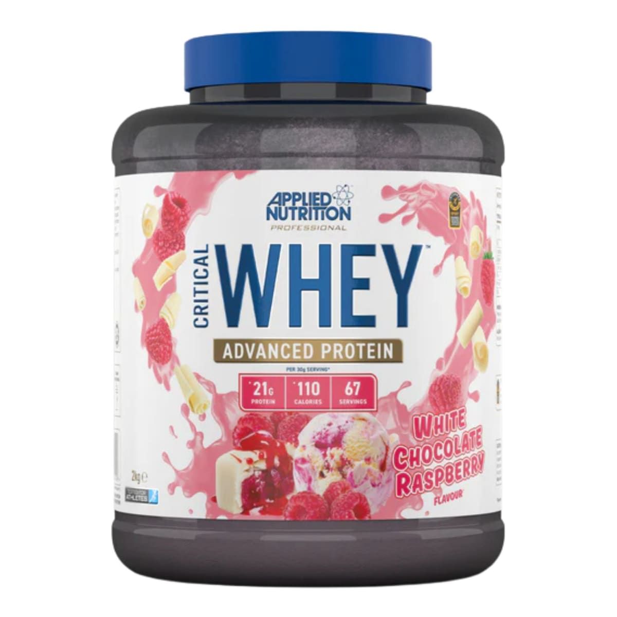 APPLIED NUTRITION - Critical Whey Applied Nutrition 5Lb 67Srv WHITE CHOCOLATE RAPSBERRY