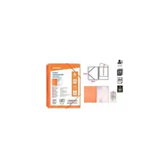 GENERICO - Carpeta Con Fundas 20 Hojas Naranjo