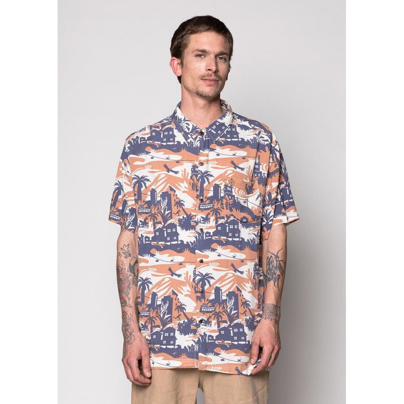 KAYA UNITE - Guayabera Jungle Peach_.