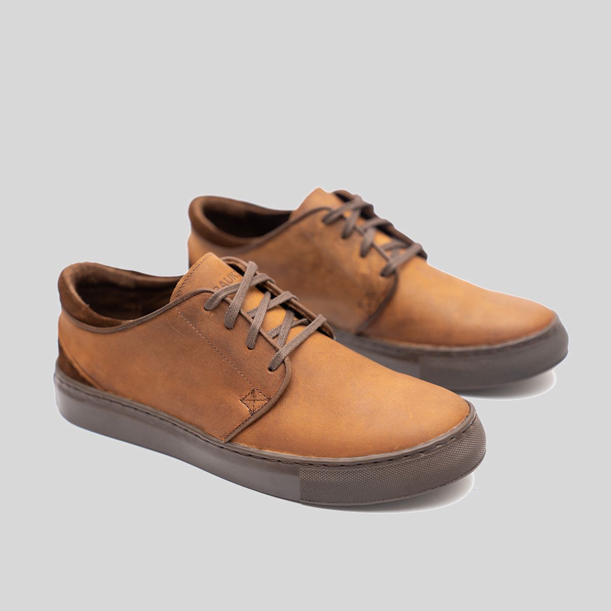 TRAUKO - Zapatilla Hombre Cuero Café Trauko Austin