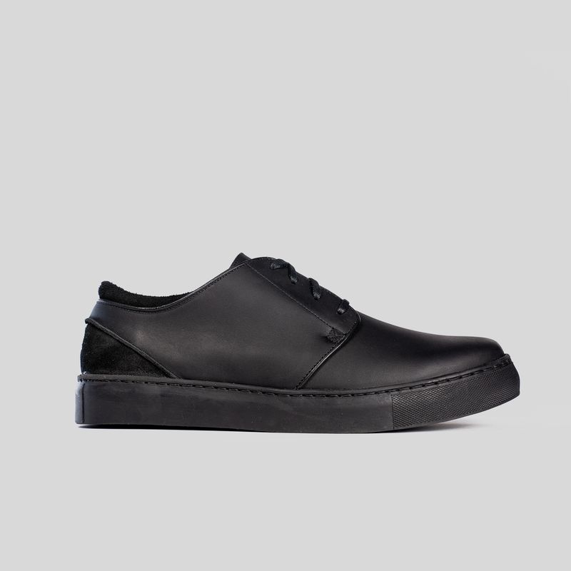TRAUKO - Zapatilla Cuero Hombre  Negro Trauko Austin