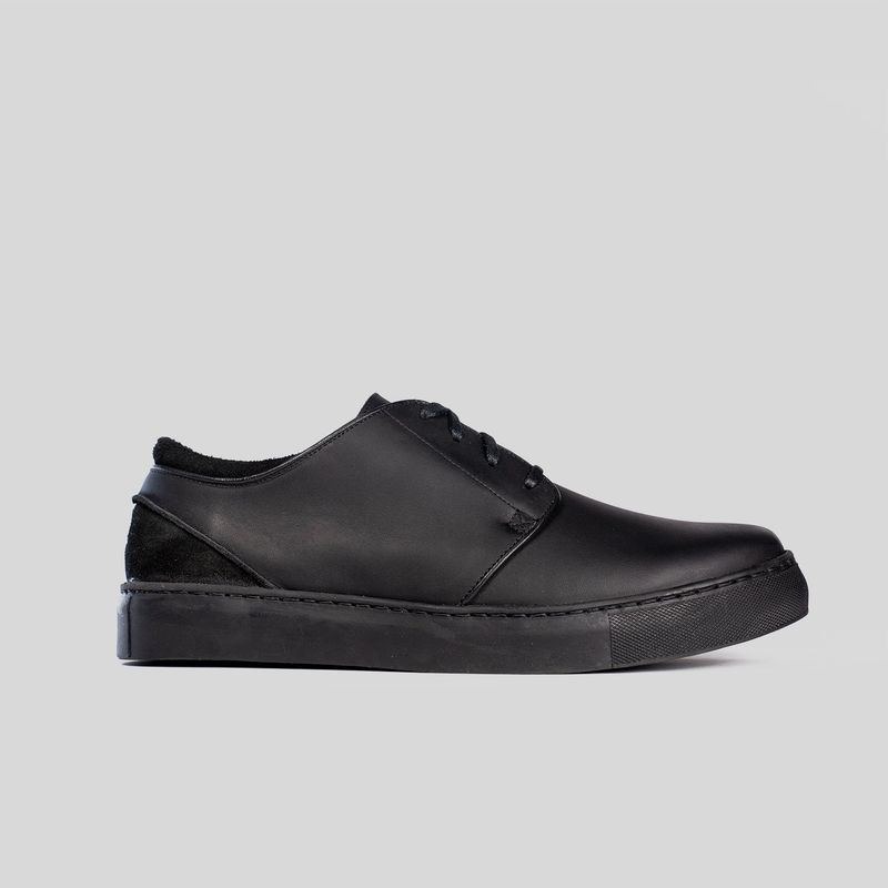 TRAUKO - Zapatilla Cuero Hombre  Negro Trauko Austin