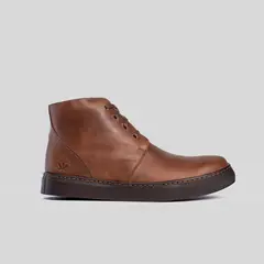 TRAUKO - Zapato Cuero Hombreo Café Atacama