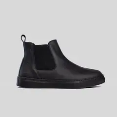 TRAUKO - Zapato Hombre Cuero Negro London