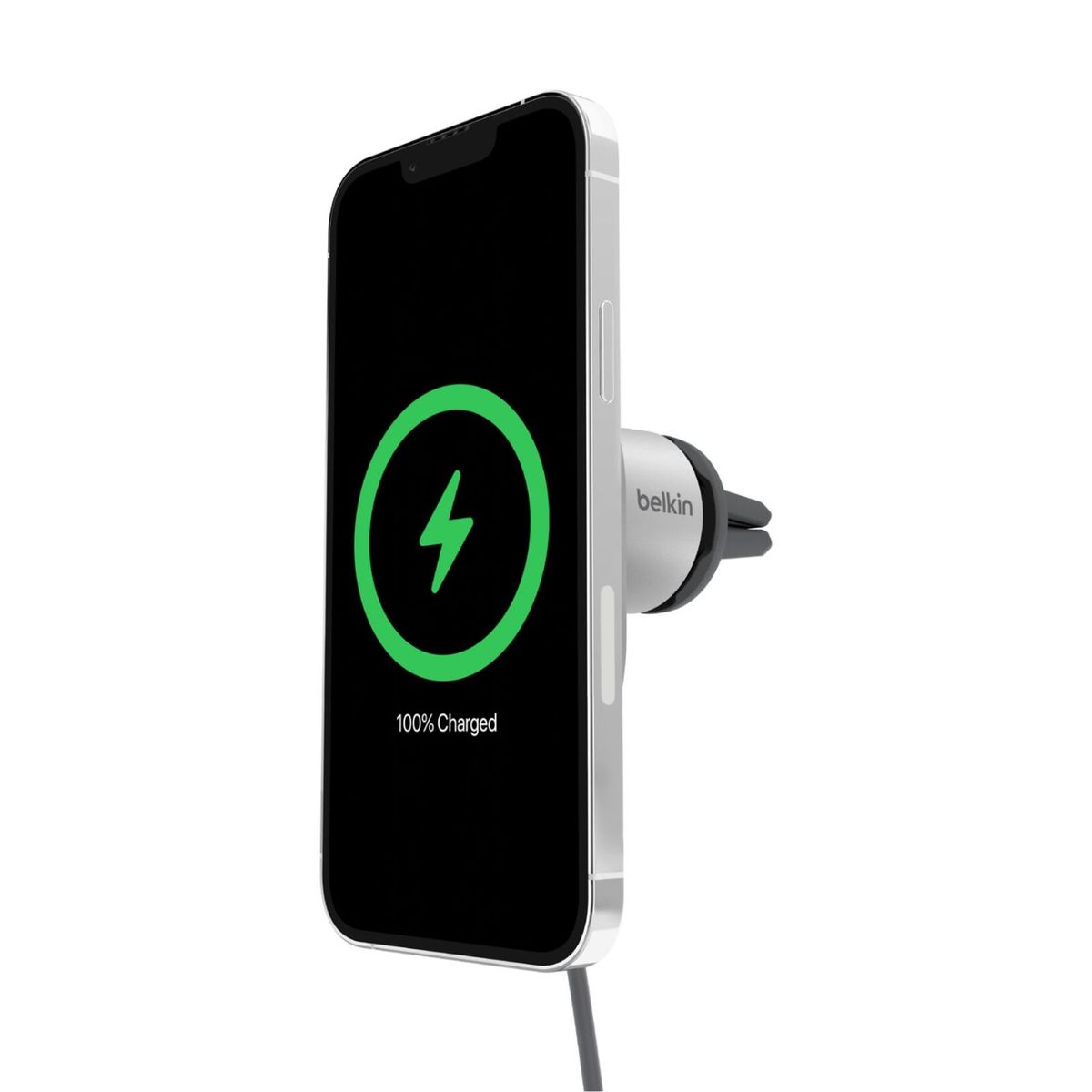 BELKIN - Cargador de auto inalámbrico Qi2 Boostcharge Pro Gris