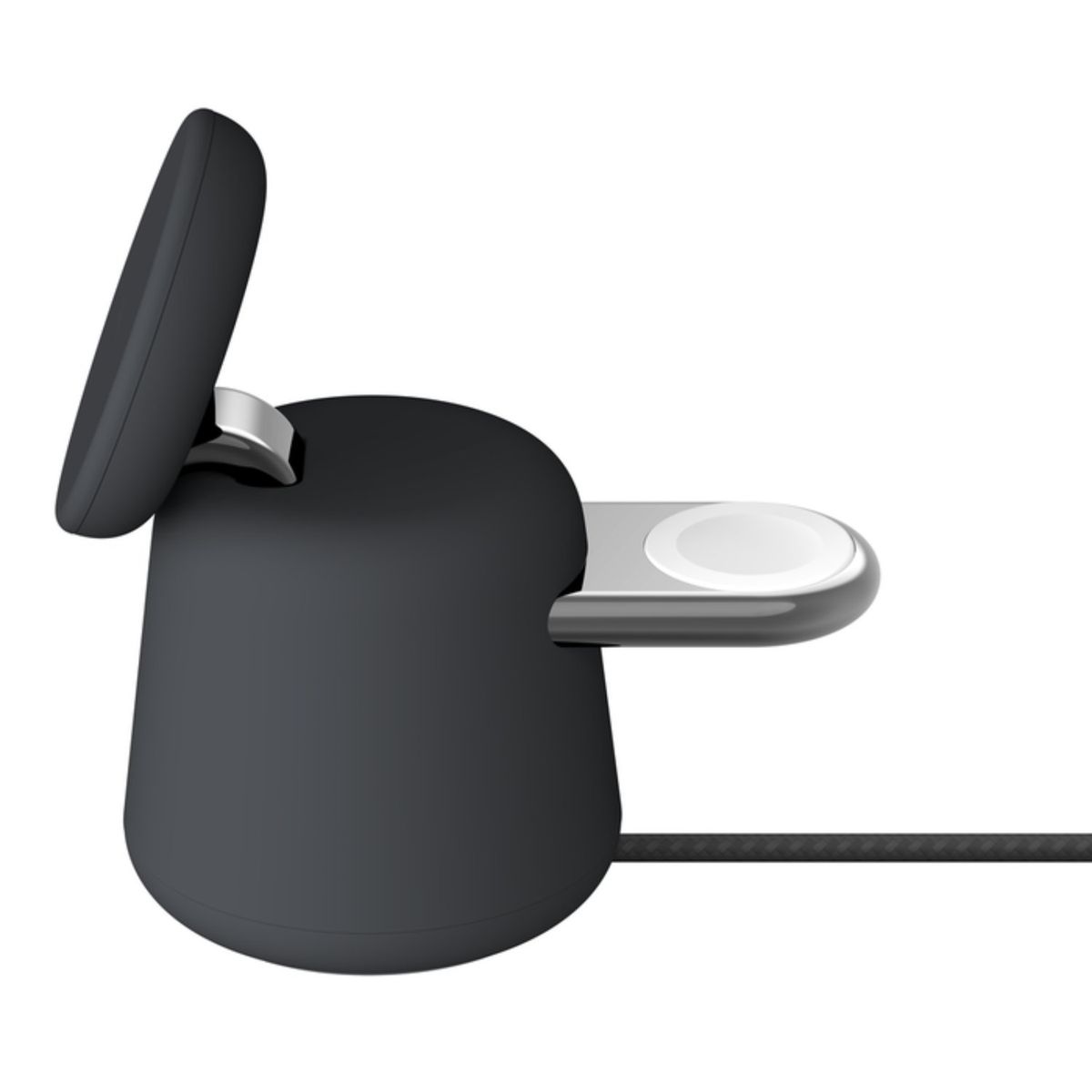BELKIN - Base de carga 2 en 1 inalambrica Qi2 Belkin negra