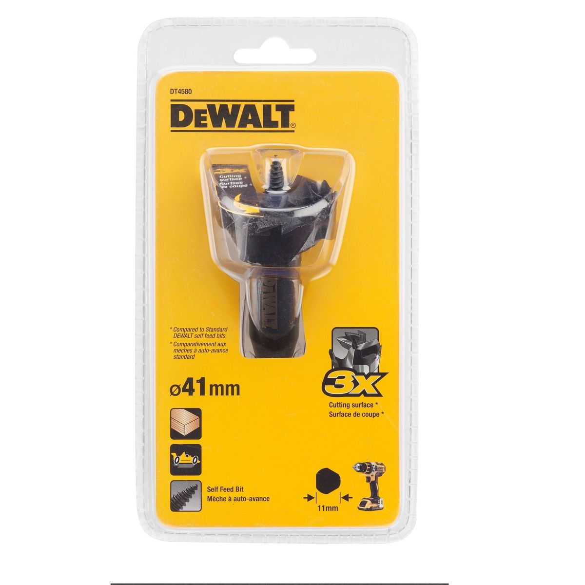 DEWALT - Broca auto-perforante para madera 41mm DEWALT DT4580-QZ