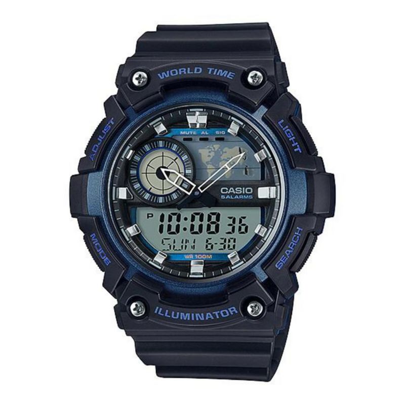 CASIO - Reloj Aeq-200w-2av Hombre Analogo Digital Resina