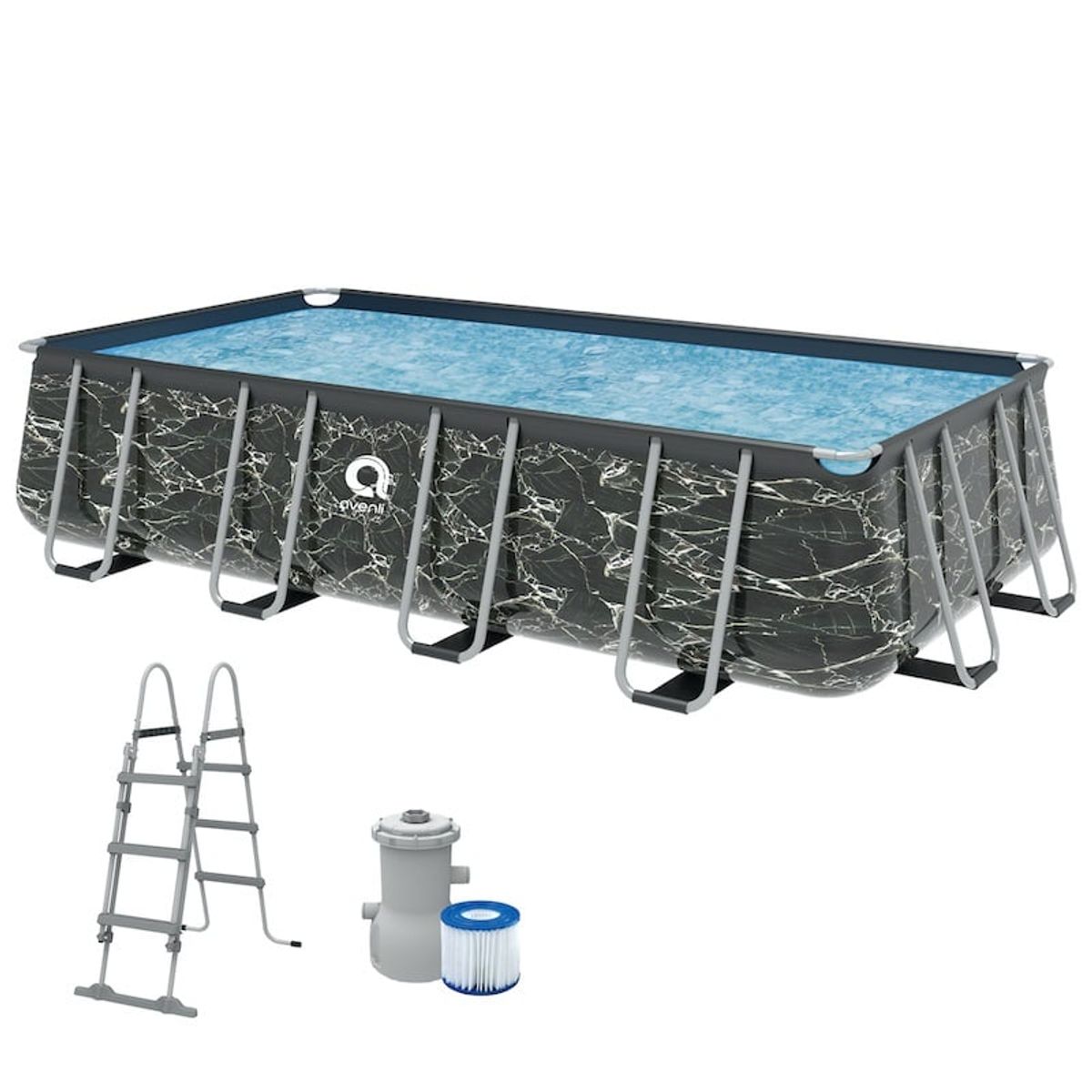 AVENLI - Piscina Estructural Rectangular con Accesorios 17823EUV55