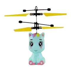 GENERICO - Dron Unicornio Con Luz Led Y Vuela