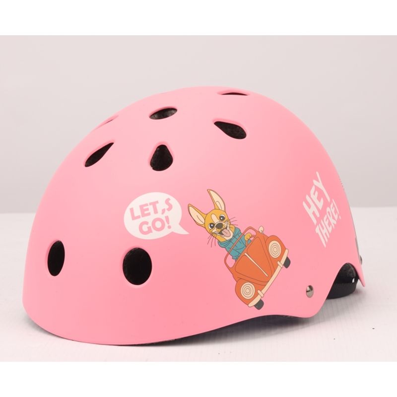GENERICO - Casco infantil para niños color rosado