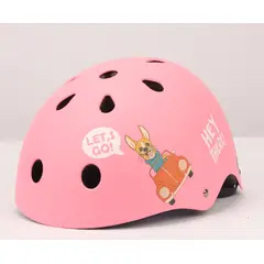 GENERICO - Casco infantil para niños color rosado
