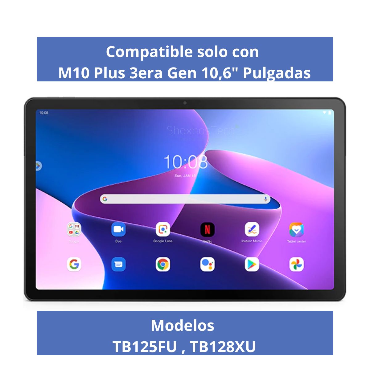 GENERICO - Vidrio Templado Para Tablet Lenovo M10 Plus 10,6 TB125