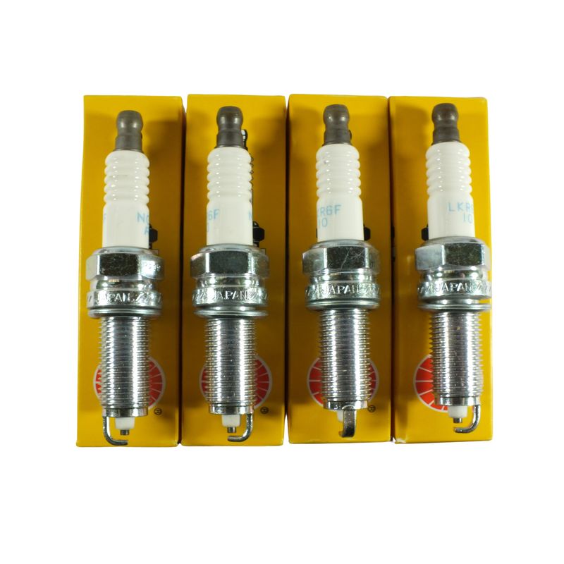 NKG SPARK PLUGS - KIT 4 BUJIA NGK KIA RIO 12 2006 LKR6F
