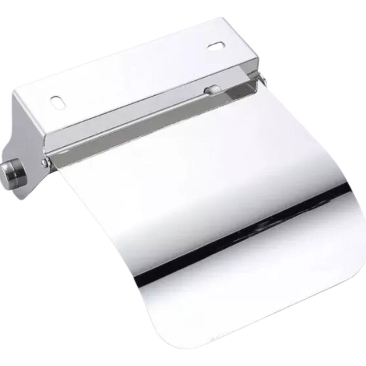 IMPORTCLICK - Soporte Papel Higiénico Baño Acero Inoxidable 13x14x45 CM Plateado - Plateado