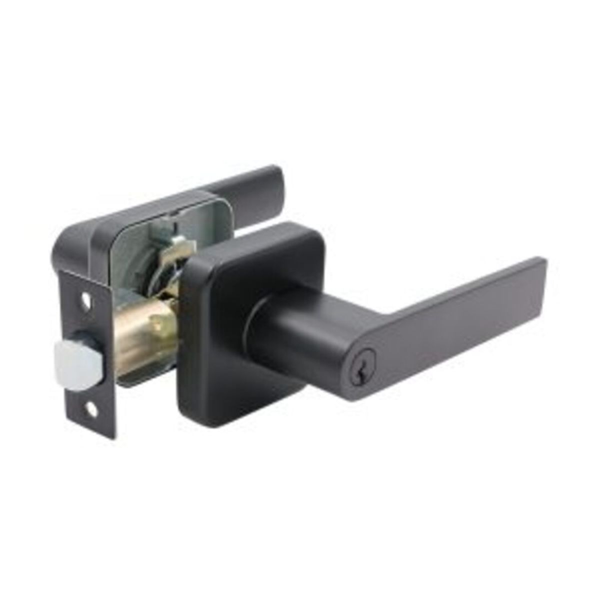 YALE - Cerradura Tubular Yale Bari Oficina/Dormitorio Negro