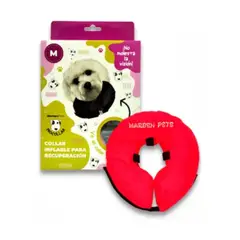 GENERICO - Collar Isabelino Inflable Para Mascotas Talla M 23-33cm